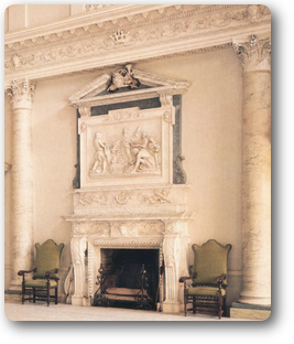 Mantel of The hall at Clandon1